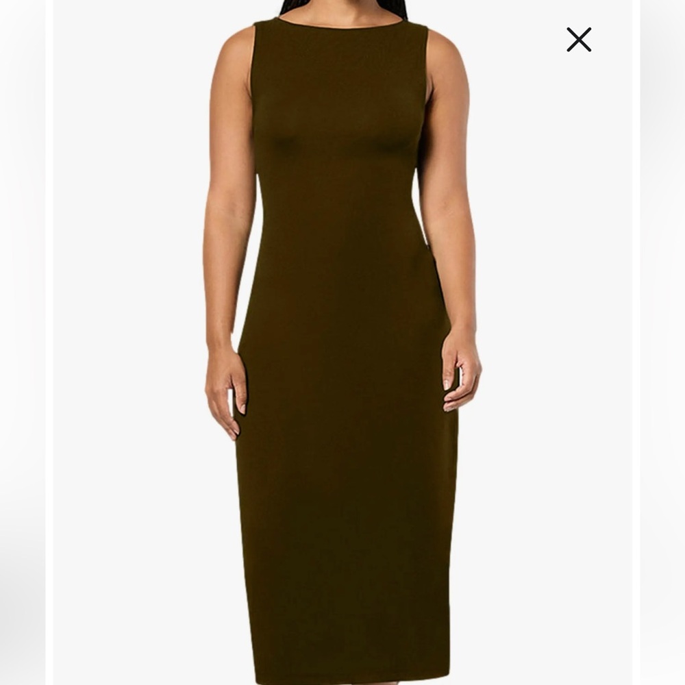 WeWoreWhat Boat Neck Black Midi Dress NWT Size XS